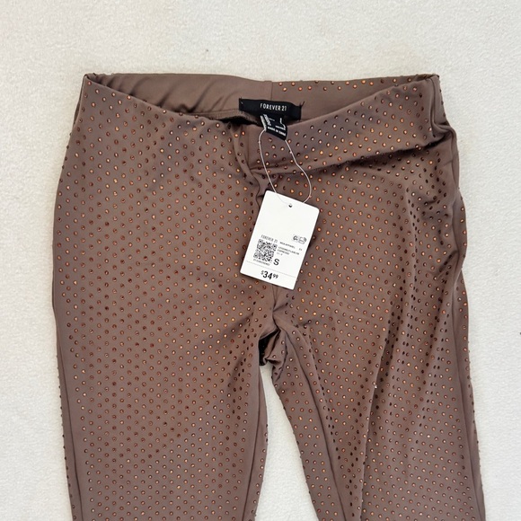 New Forever 21 Set Brown Rhinestone Suit - Size S✨ - Picture 4 of 7